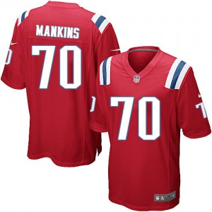 Jeunesse Nike New England Patriots # 70 Logan Mankins Élite rouge alternent NFL Maillot Magasin