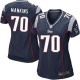 Women Nike New England Patriots &70 Logan Mankins Elite Navy Blue Team Color NFL Jersey