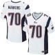 Men Nike New England Patriots &70 Logan Mankins Elite White NFL Jersey