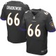 Men Nike Baltimore Ravens &66 Gino Gradkowski Elite Black Alternate NFL Jersey