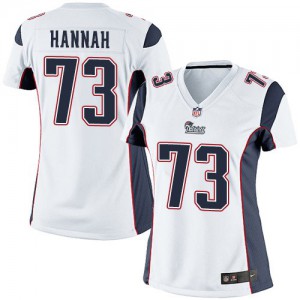 Femmes Nike New England Patriots # 73 John Hannah Élite blanc NFL Maillot Magasin