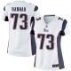 Women Nike New England Patriots &73 John Hannah Elite White NFL Jersey