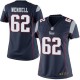 Women Nike New England Patriots &62 Ryan Wendell Elite Navy Blue Team Color NFL Jersey