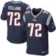 Men Nike New England Patriots &72 Joe Vellano Elite Navy Blue Team Color NFL Jersey