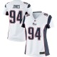 Women Nike New England Patriots &94 Chris Jones Elite White NFL Jersey