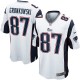 Youth Nike New England Patriots &87 Rob Gronkowski Elite White NFL Jersey