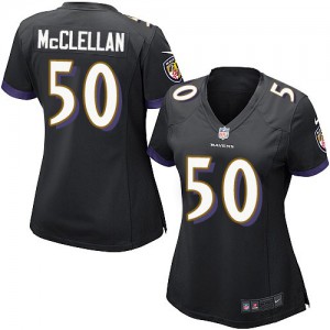 Femmes Nike Baltimore Ravens # 50 Albert McClellan élite noir alternent NFL Maillot Magasin