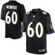 Youth Nike Baltimore Ravens &60 Eugene Monroe Elite Black Alternate NFL Jersey