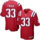 Youth Nike New England Patriots &33 Kevin Faulk Elite Red Alternate NFL Jersey