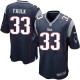 Youth Nike New England Patriots &33 Kevin Faulk Elite Navy Blue Team Color NFL Jersey