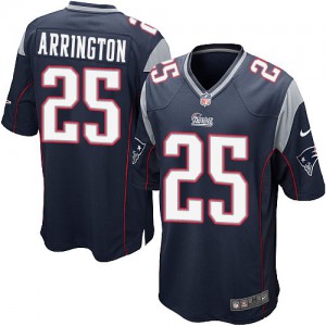 Couleur NFL maillot de l'équipe jeunesse Nike New England Patriots # 25 Kyle Arrington Élite Navy Blue
