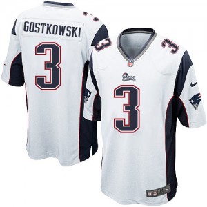 Jeunesse Nike New England Patriots # 3 Stephen Gostkowski Élite blanc NFL Maillot Magasin Jeunesse Nike New England Patriots # 3 Stephen Gostkowski Élite blanc NFL Maillot Magasin