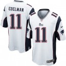 Youth Nike New England Patriots &11 Julian Edelman Elite White NFL Jersey