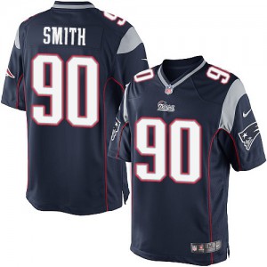 Jeunesse Nike New England Patriots # 90 Will Smith élite bleu marine équipe NFL Maillot Magasin de couleur