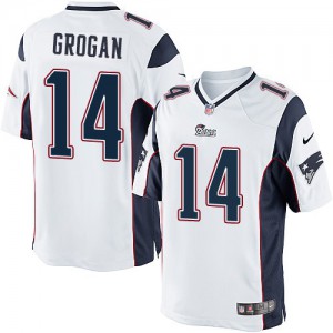 Jeunesse Nike New England Patriots # 14 Steve Grogan Élite blanc NFL Maillot Magasin