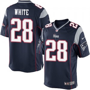 Jeunesse Nike New England Patriots # 28 James Blanc Élite bleu marine équipe NFL Maillot Magasin de couleur Jeunesse Nike New England Patriots # 28 James Blanc Élite bleu marine équipe NFL Maillot Magasin de couleur