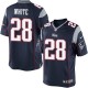 Youth Nike New England Patriots &28 James White Elite Navy Blue Team Color NFL Jersey