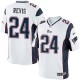 Youth Nike New England Patriots &24 Darrelle Revis Elite White NFL Jersey