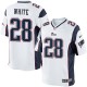 Youth Nike New England Patriots &28 James White Elite White NFL Jersey