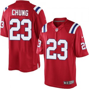 Jeunesse Nike New England Patriots # 23 Patrick Chung Élite rouge alternent NFL Maillot Magasin