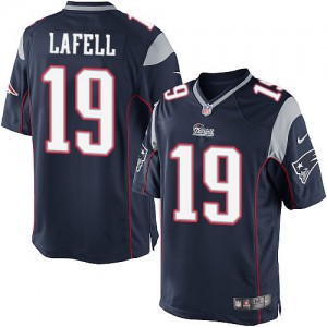Couleur NFL maillot de l'équipe jeunesse Nike New England Patriots # 19 Brandon LaFell Élite Navy Blue