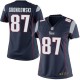 Women Nike New England Patriots &87 Rob Gronkowski Elite Navy Blue Team Color NFL Jersey
