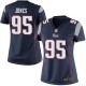 Women Nike New England Patriots &95 Chandler Jones Elite Navy Blue Team Color NFL Jersey