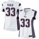 Women Nike New England Patriots &33 Kevin Faulk Elite White NFL Jersey
