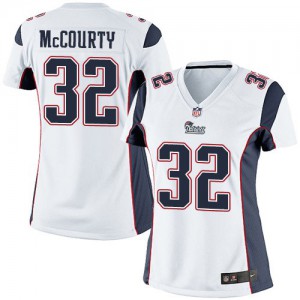 Femmes Nike New England Patriots # 32 Devin McCourty Élite blanc NFL Maillot Magasin