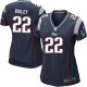 Women Nike New England Patriots &22 Stevan Ridley Elite Navy Blue Team Color NFL Jersey