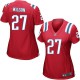 Women Nike New England Patriots &27 Tavon Wilson Elite Red Alternate NFL Jersey