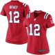 Women Nike New England Patriots &12 Tom Brady Elite Red Alternate NFL Jersey