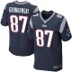 Hommes Nike New England Patriots # 87 Rob Gronkowski Élite bleu marine équipe NFL Maillot Magasin de couleur