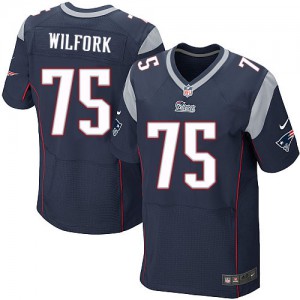 Hommes Nike New England Patriots # 75 Vince Wilfork Élite bleu marine équipe NFL Maillot Magasin de couleur Hommes Nike New England Patriots # 75 Vince Wilfork Élite bleu marine équipe NFL Maillot Magasin de couleur