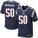 Men Nike New England Patriots &50 Rob Ninkovich Elite Navy Blue Team Color NFL Jersey