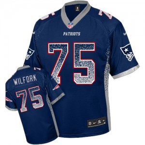 Hommes Nike New England Patriots # 75 Vince Wilfork Élite Navy Bleu Drift mode NFL Maillot Magasin Hommes Nike New England Patriots # 75 Vince Wilfork Élite Navy Bleu Drift mode NFL Maillot Magasin