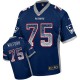 Men Nike New England Patriots &75 Vince Wilfork Elite Navy Blue Drift Fashion NFL Jersey