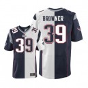 Men Nike New England Patriots &39 Brandon Browner Elite Team/Road Two Tone NFL Jersey