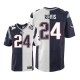 Men Nike New England Patriots &24 Darrelle Revis Elite Team/Road Two Tone NFL Jersey