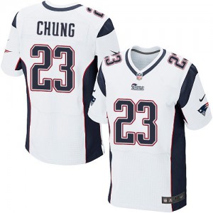 Hommes Nike New England Patriots # 23 Patrick Chung Élite blanc NFL Maillot Magasin