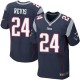 Men Nike New England Patriots &24 Darrelle Revis Elite Navy Blue Team Color NFL Jersey