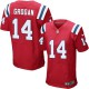 Men Nike New England Patriots &14 Steve Grogan Elite Red Alternate NFL Jersey