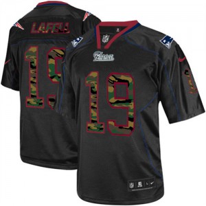 Hommes Nike New England Patriots # 19 Brandon LaFell Élite noire Camo Fashion NFL Maillot Magasin