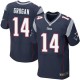 Men Nike New England Patriots &14 Steve Grogan Elite Navy Blue Team Color NFL Jersey
