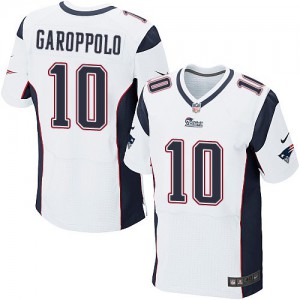 Hommes Nike New England Patriots # 10 Jimmy Garoppolo Élite blanc NFL Maillot Magasin