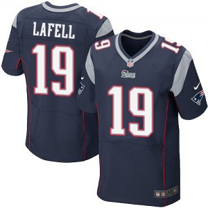 Hommes Nike New England Patriots # 19 Brandon LaFell Élite bleu marine équipe NFL Maillot Magasin de couleur