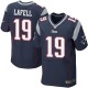 Men Nike New England Patriots &19 Brandon LaFell Elite Navy Blue Team Color NFL Jersey