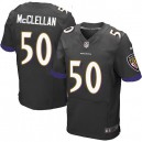 Men Nike Baltimore Ravens &50 Albert McClellan Elite Black Alternate NFL Jersey