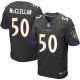 Men Nike Baltimore Ravens &50 Albert McClellan Elite Black Alternate NFL Jersey