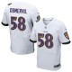 Men Nike Baltimore Ravens &58 Elvis Dumervil New Elite White NFL Jersey